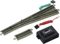 Bachmann 44860 N-scale number 6 right turnout with track section, controller and wiring