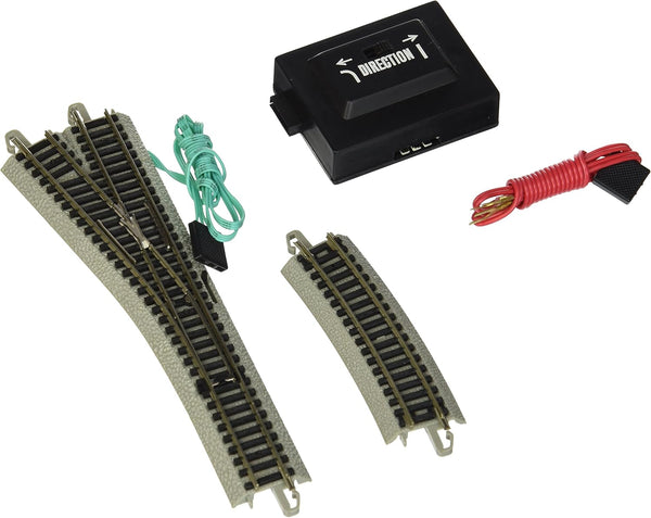 Bachmann 44863 number 4 left turnout with track section, controller and wiring