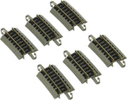 Six Bachmann 44832 N-scale quarter-section 12.5-inch-radius curves