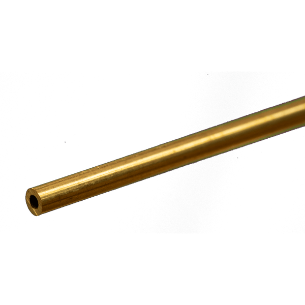 K&S 8205 actual round brass tube with 1/8 inch outside diameter