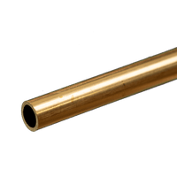 Round Brass Tube: 1/4" OD x 0.029" Wall x 12" Long (1 Piece) — exact product view