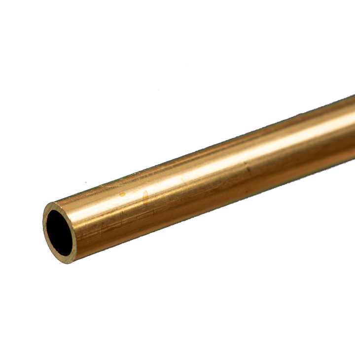 Round Brass Tube: 1/4" OD x 0.029" Wall x 12" Long (1 Piece) — exact product view