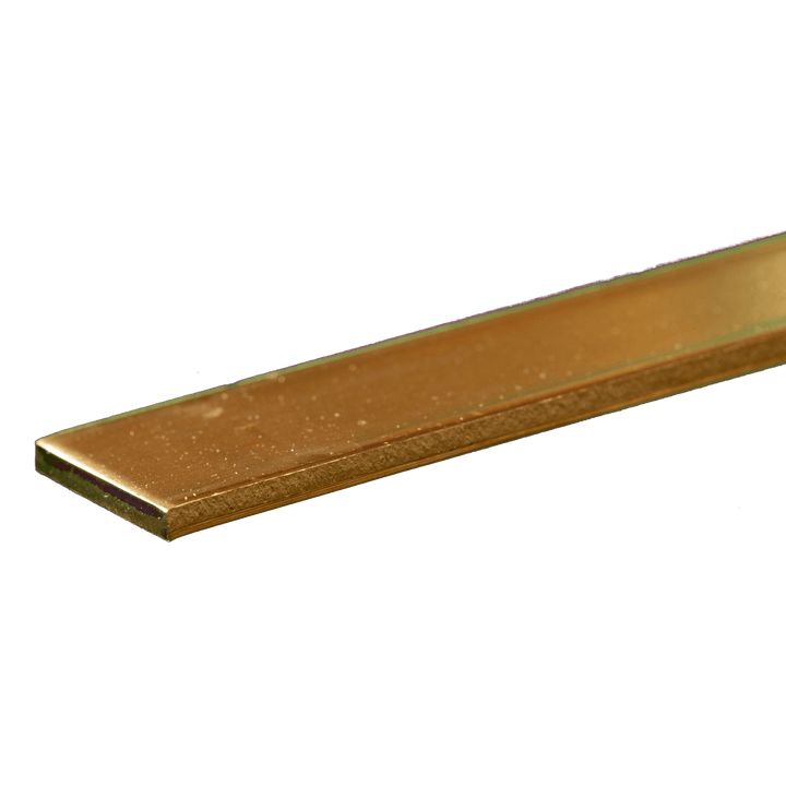 K&S 8227 actual Brass Strip .093 in Thick × 3/4 in Wide × 12 in