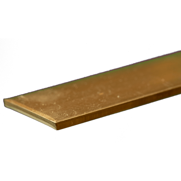 K&S 8228 Brass Strip: 0.093" Thick x 1" Wide x 12" Long