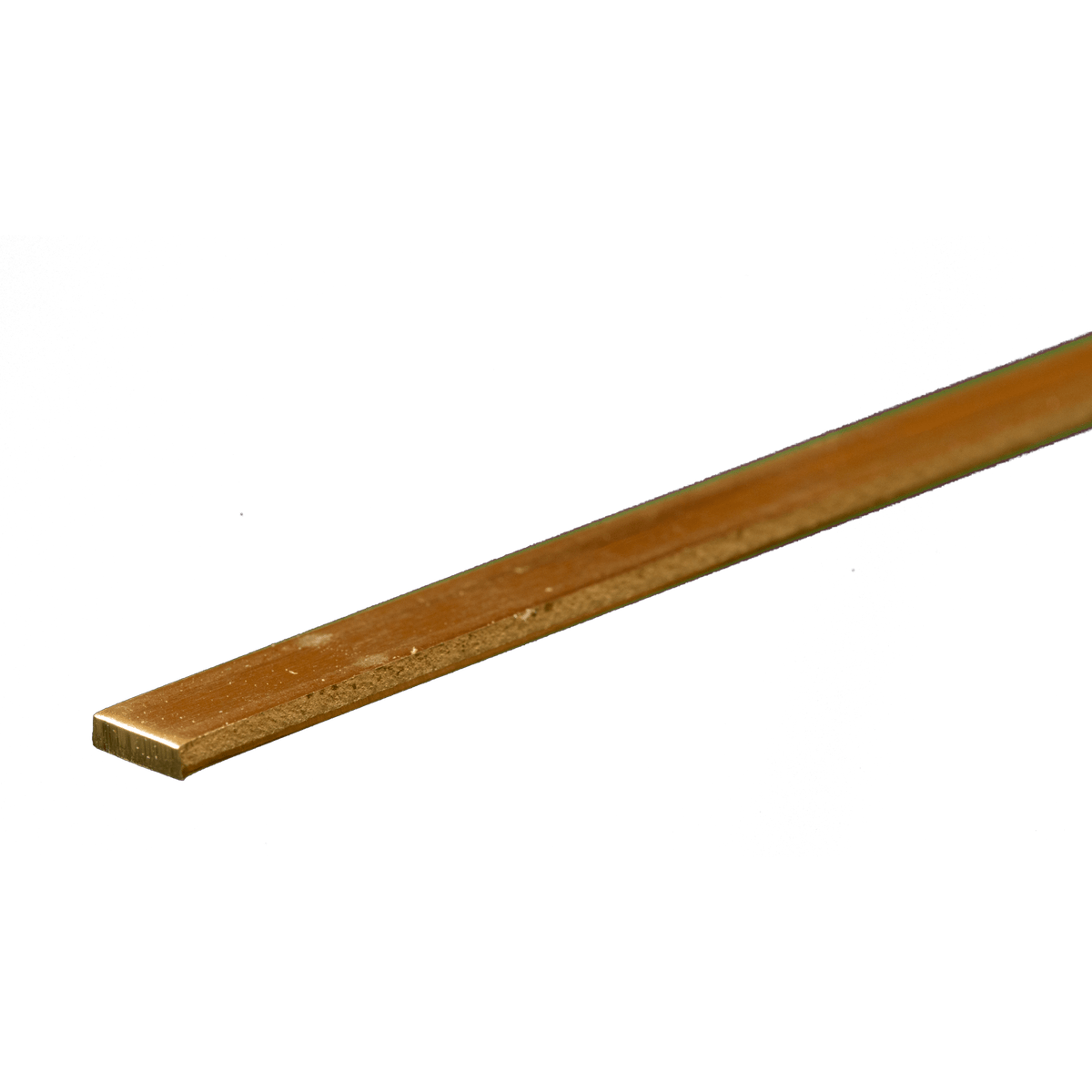 K&S 8245 Brass Strip .064 in Thick × 1/4 in Wide × 12 in actual brass product photograph