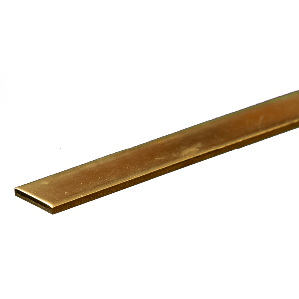 Brass Strip: 0.064" Thick x 1/2" Wide x 12" Long (1 Piece) — exact K&S Engineering product reference