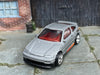 Custom Hot Wheels - 1988 Honda CRX - Satin Gray - Chrome 4 Spoke Wheels - Rubber Tires