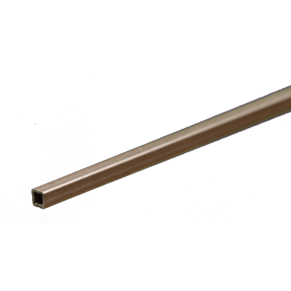 Square Aluminum Tube: 3/32" OD x 0.014" Wall x 12" Long (1 Piece) — exact K&S Engineering product reference