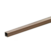 Square Aluminum Tube: 5/32" OD x 0.014" Wall x 12" Long (1 Piece) — exact product view