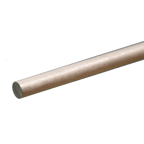 Round Aluminum Rod: 3/16" OD x 12" Long (1 Piece) — exact K&S Engineering product reference
