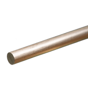 Round Aluminum Rod: 1/4" OD x 12" Long (1 Piece) — exact K&S Engineering product view