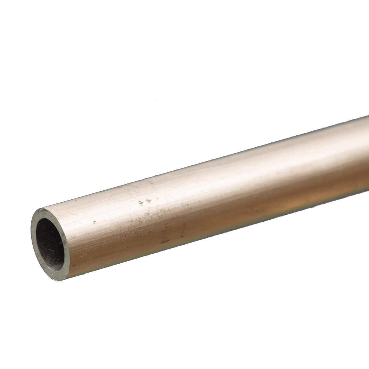 Round Aluminum Tube: 3/8" OD x 0.049" Wall x 12" Long (1 Piece) — exact product view