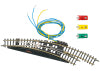 Märklin Electric Right Curved Turnout Radius 195 mm / 7-11/16" — exact product view 3