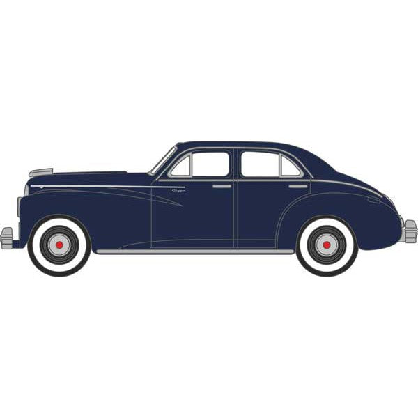 Oxford HO Scale Packard Clipper Touring Sedan 1942 Packard Blue — exact product view