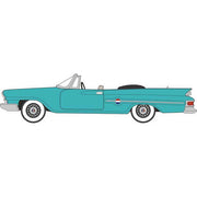 Oxford HO Scale Chrysler 300 Convertible 1961 Pinehurst Green (Open) — exact product view