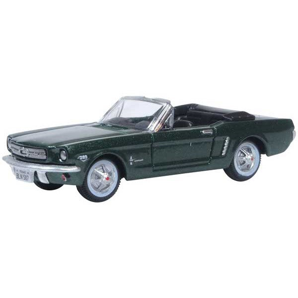 Oxford HO Scale Ford Mustang Convertible 1965 Ivy Green — exact product view