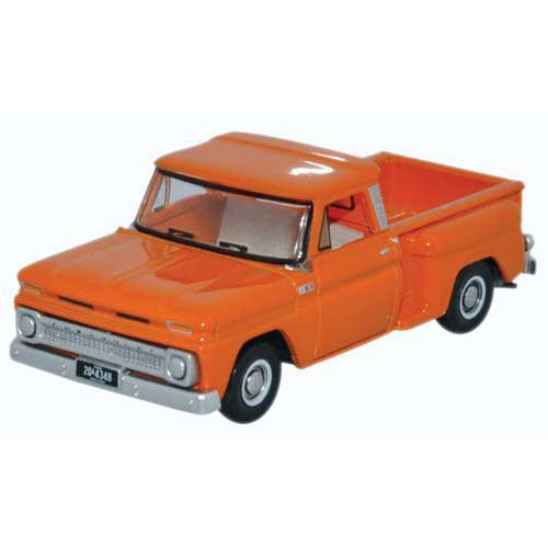 Oxford HO Scale Chevrolet Stepside Pickup 1965 Orange — exact Oxford Diecast product image