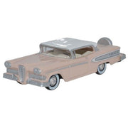 Oxford HO Scale Edsel Citation 1958 Chalk Pink / Frost White — exact product view