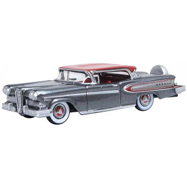 Oxford HO Scale Edsel Citation 1958 Silver Gray / Ember Red — exact product view