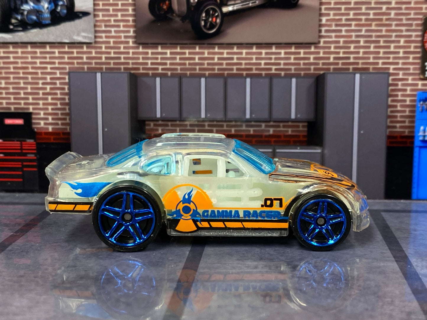 Loose Hot Wheels - Stockar - Transparent, Black and Orange