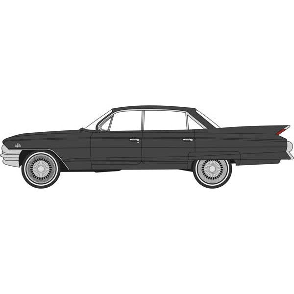 Oxford HO Scale Cadillac Sedan de Ville 1961 Ebony — exact product view