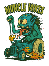 Hot Rods and Monsters 002 T-Shirt — Muncle Mikes artwork close-up