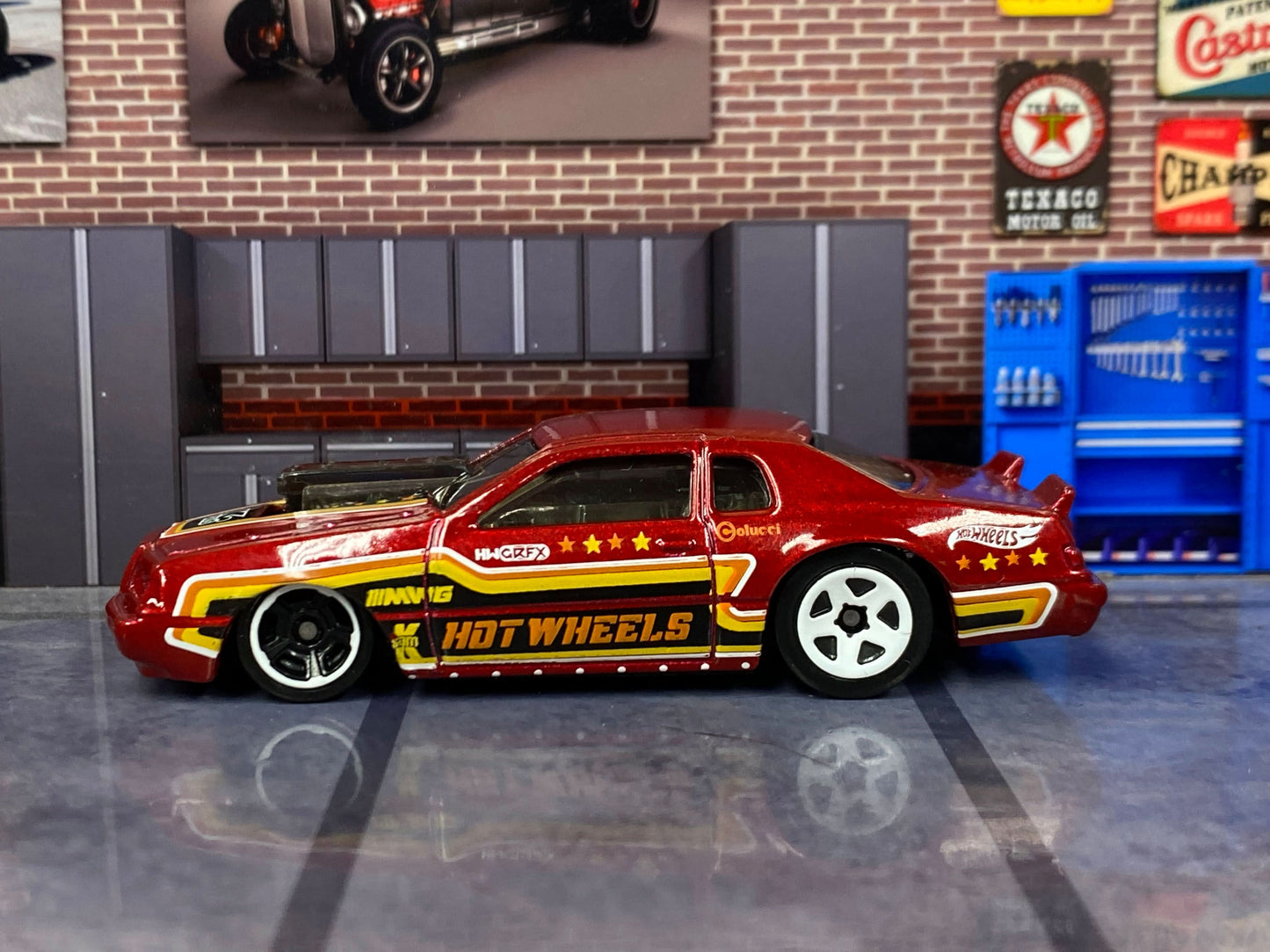 Loose Hot Wheels - 1986 Ford Thunderbird Pro Street T-Bird - Dark Red