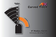 AFX 9-Inch 1/4 Radius Curve HO Slot Car Track – Pair — official AFX product view 2