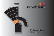 AFX 6-Inch 1/8 Radius Curve HO Slot Car Track – Pair — official AFX product view 2