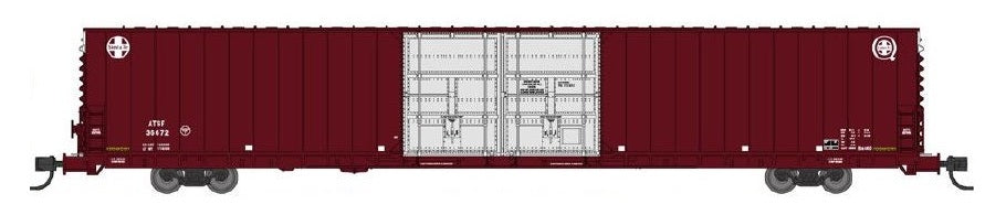 Bluford Shops N 86601 86' Auto Parts Double Door Box Car, Santa Fe #36706 — manufacturer reference