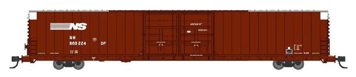 Bluford Shops N 86670 86' Auto Parts Double Door Box Car, Norfolk Southern #868224 — manufacturer reference