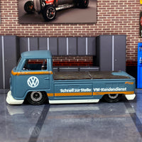 Loose Hot Wheels - VW Volkswagen T2 Pick Up - Gray, Orange and White