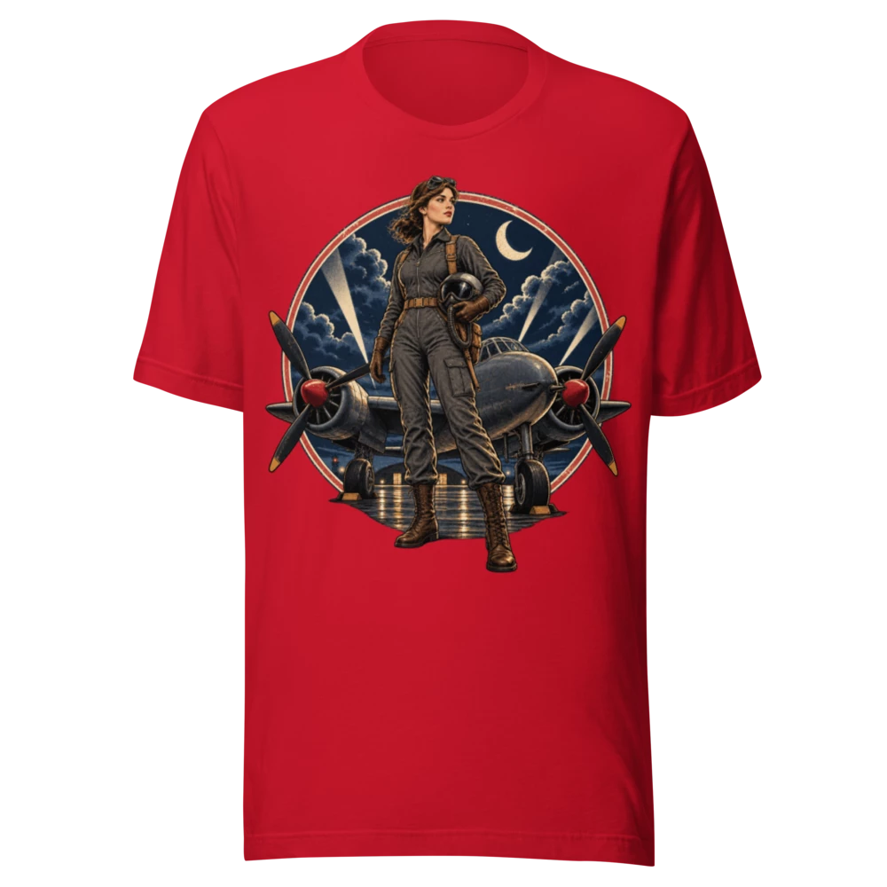 US Service Aviation Heroine 48 T-Shirt product mockup