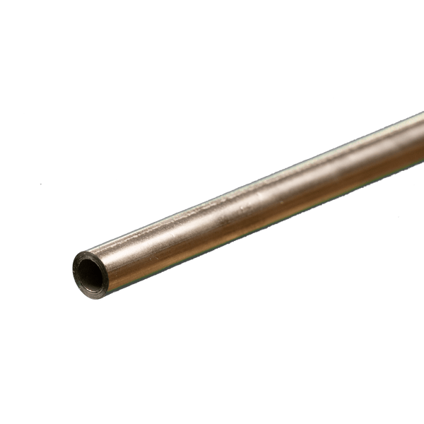 Round Stainless Steel Tube: 3/16" OD x 22 Gauge x 12" Long (1 Piece) — exact K&S Engineering product image