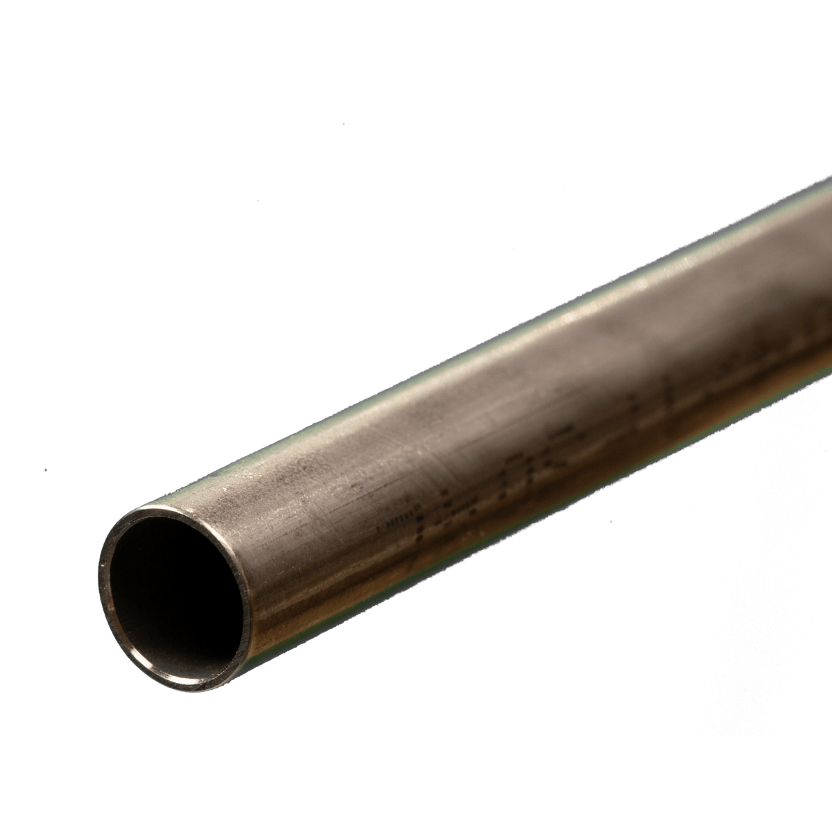 Round Stainless Steel Tube: 7/16" OD x 22 Gauge x 12" Long (1 Piece) — exact product view