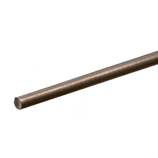 Round Stainless Steel Rod: 1/8" OD x 12" Long (1 Piece) — exact product view