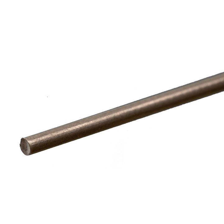 Round Stainless Steel Rod: 1/8" OD x 12" Long (1 Piece) — exact product view