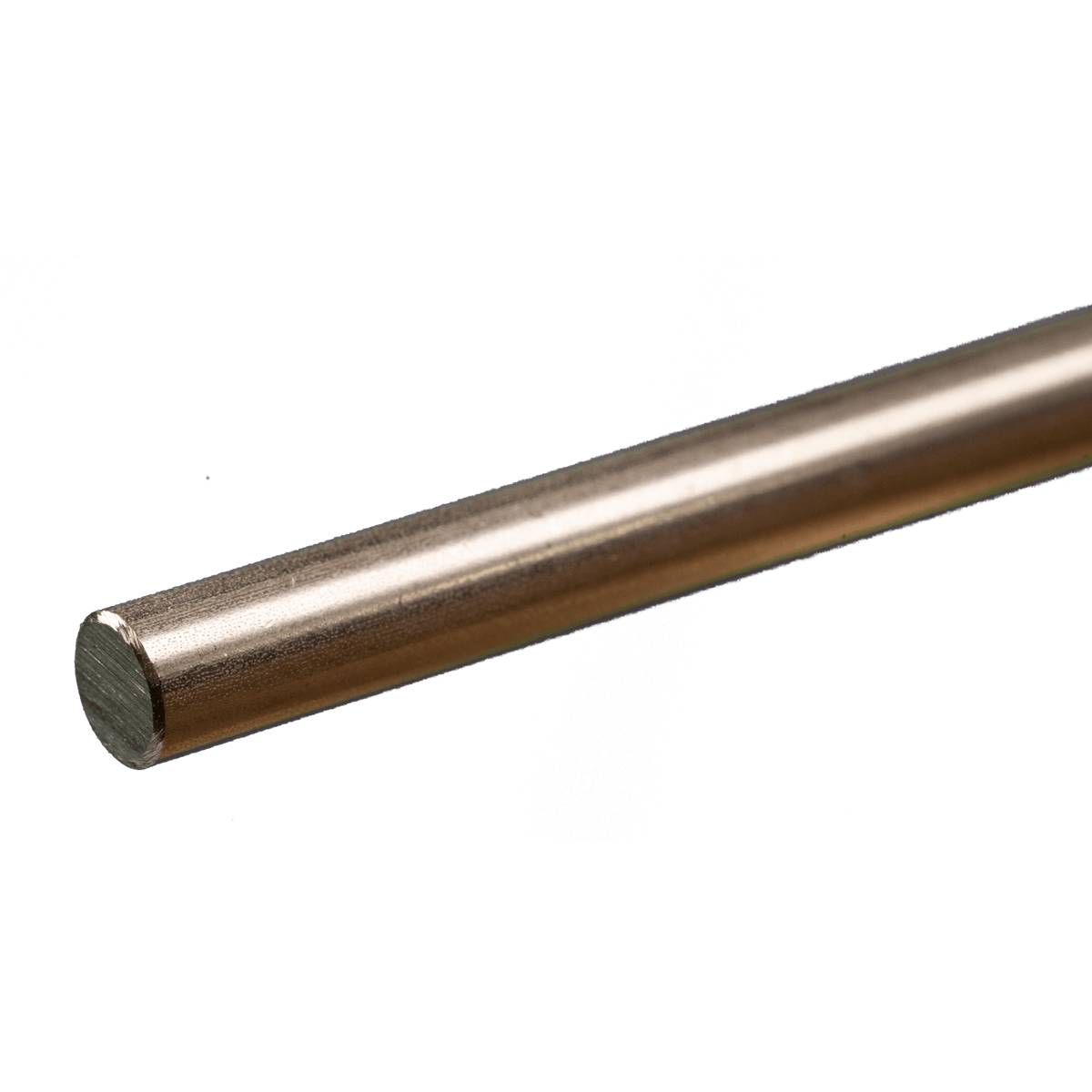 Round Stainless Steel Rod: 1/4" OD x 12" Long (1 Piece) — exact product view
