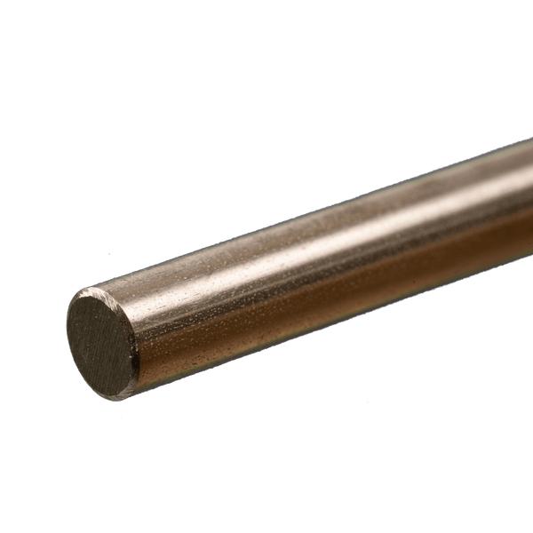 Round Stainless Steel Rod: 3/8" OD x 12" Long (1 Piece) — exact K&S Engineering product image