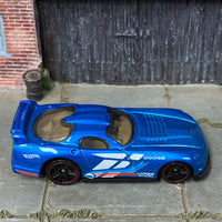 Loose Hot Wheels - Dodge Viper GTS-R - Blue and White