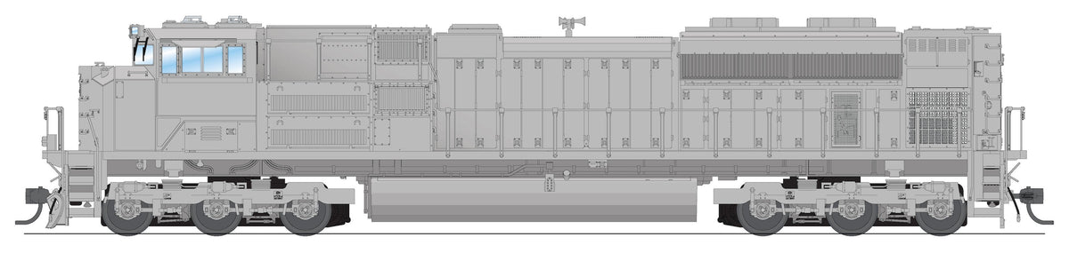 Broadway Limited Imports HO EMD SD70ACe, Unpainted, Low Headlight, No-Sound / DCC-Ready — product view 1