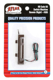 Atlas HO 585 Code 83 Remote Switch Machine, Right — manufacturer reference