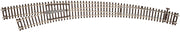 Atlas HO 595 Code 83 Customline Curved Turnout, Left — manufacturer reference