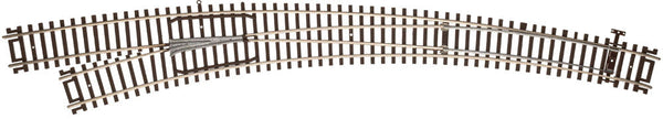 Atlas HO 595 Code 83 Customline Curved Turnout, Left — manufacturer reference