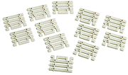 Atlas HO 599 Code 83 Concrete End Tie Sections (12) — manufacturer reference