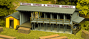 Atlas HO 750 Lumber Yard and Office Building Kit — manufacturer reference