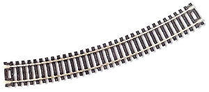 Atlas HO 833 Code 100 18" Radius Curve Track (6) — manufacturer reference