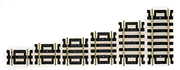 Atlas HO 847 Code 100 Straight Snap-Track Assortment (12) — manufacturer reference