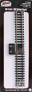 Atlas HO 840 Code 100 Straight Terminal Track — manufacturer reference