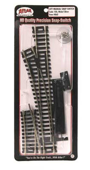 Atlas HO 860 Code 100 Left Hand Manual Snap-Switch Track — manufacturer reference